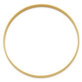 14k 6mm Solid Polished Half-Round Slip-On Round Bangle Bracelet